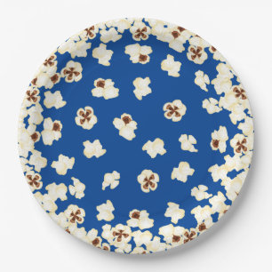 Popcorn Birthday Party Movie Theater Paper Plate