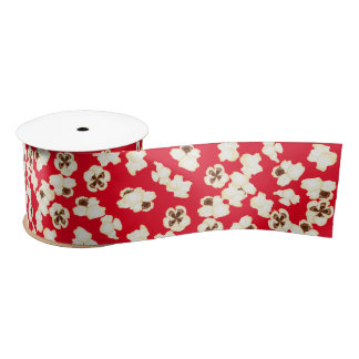 Popcorn Birthday Party Movie Theatre Satin Ribbon