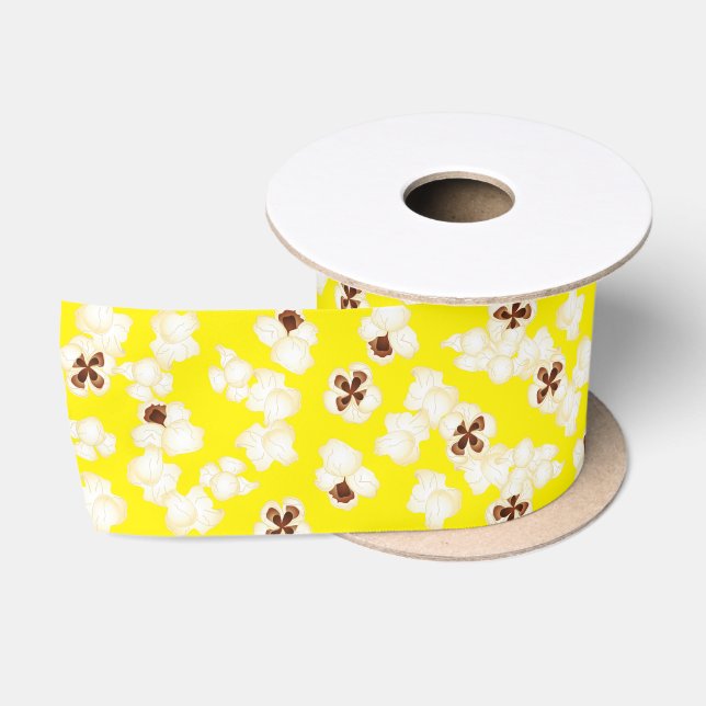 Popcorn Birthday Party Movie Theatre Satin Ribbon (Spool)