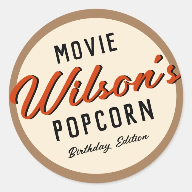 Popcorn Box Stickers (Front)