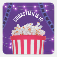 Popcorn Bucket Backyard Movie Night