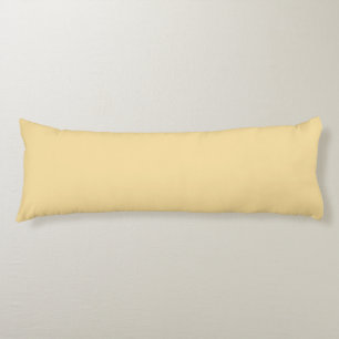 Popcorn Butter Yellow Solid Colour Print Body Pillow