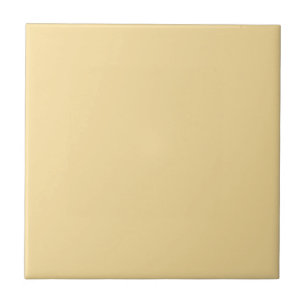 Popcorn Butter Yellow Solid Colour Print Tile