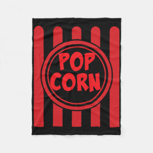 Popcorn Carnival Costume Shirt Funny Red White Str Fleece Blanket