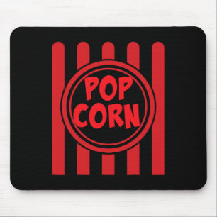 Popcorn Carnival Costume Shirt Funny Red White Str Mouse Pad
