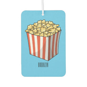 Popcorn cartoon illustration air freshener