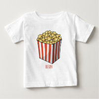 Popcorn cartoon illustration 