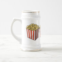 Popcorn cartoon illustration