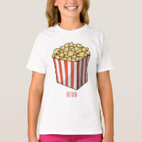 Popcorn cartoon illustration
