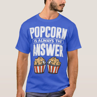 Popcorn Cinema Movie Night Snacks Kawaii  T-Shirt