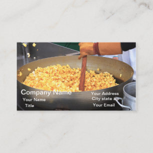 Popcorn Corn Kettle  Business Card