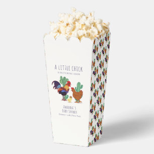 Popcorn Cowboy Cactus Rooster Chicken Baby Shower Favor Box