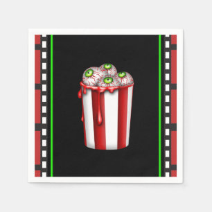 Popcorn Eyeball Halloween Fright Night Party Favou Napkin