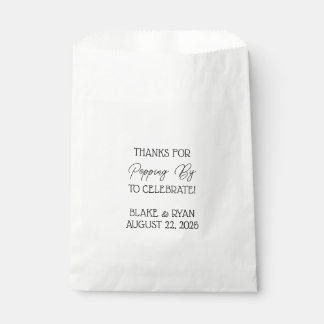 Popcorn Favor Sacs : Merci pour Popping By