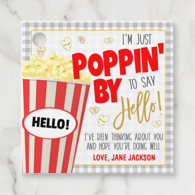 Popcorn Gift Tag (Front)
