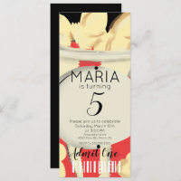 Popcorn Hand Drawn Movies Ticket Style Party I