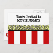 Popcorn Invitation Postcard (Front/Back)