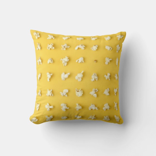 Popcorn Kernels Throw Pillow (Front)