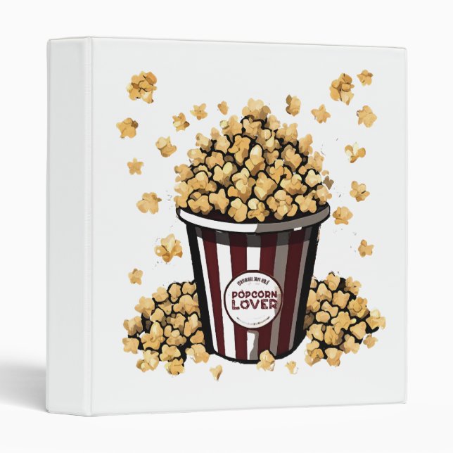 Popcorn Lover Binder (Front/Spine)