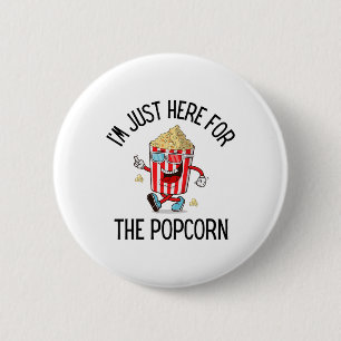Popcorn Lover Camping Trip Sweet Popcorn Movie Nig 2 Inch Round Button