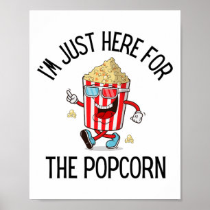 Popcorn Lover Camping Trip Sweet Popcorn Movie Nig Poster