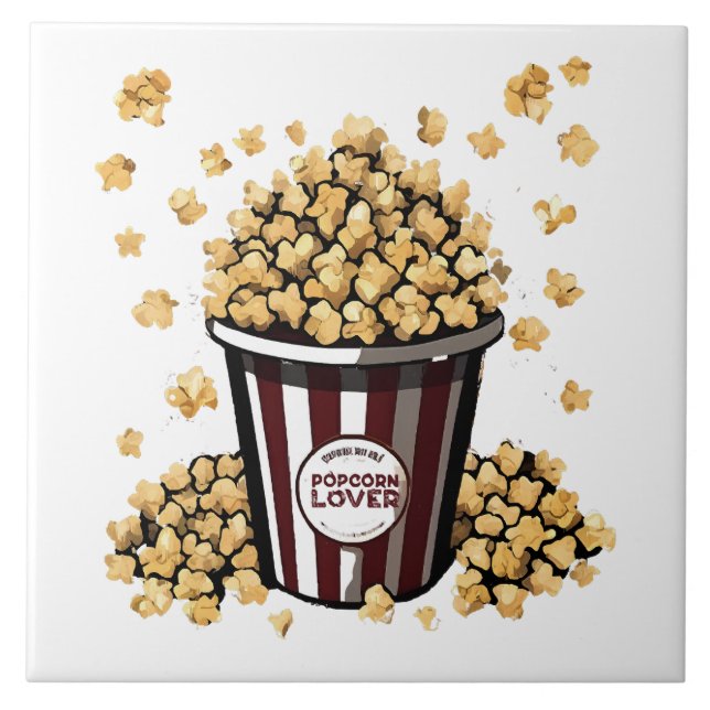 Popcorn Lover Tile (Front)