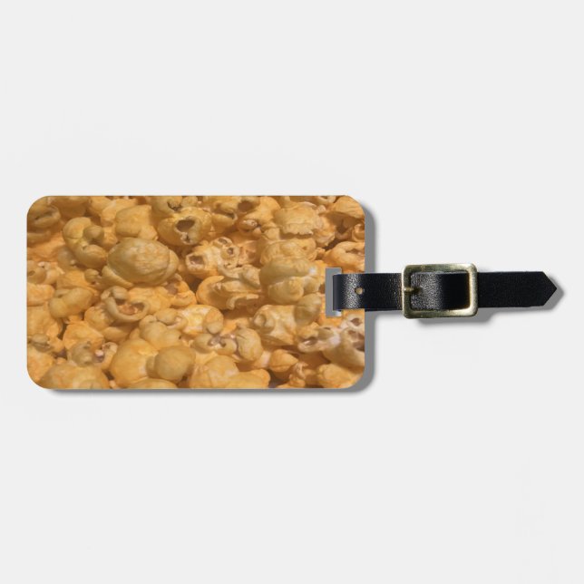 Popcorn Luggage Tag (Front Horizontal)