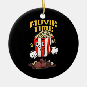 Popcorn Mascot Cartoon Ceramic Ornament