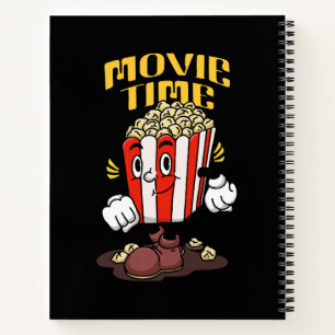 Popcorn Mascot Cartoon Notebook