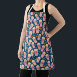 Popcorn Movie Night Cinema TV Film Unique Apron<br><div class="desc">This hand made pattern makes an awesome apron. Change the background colour or add texts. Check out my shop for more or let me know if you'd like something custom!</div>