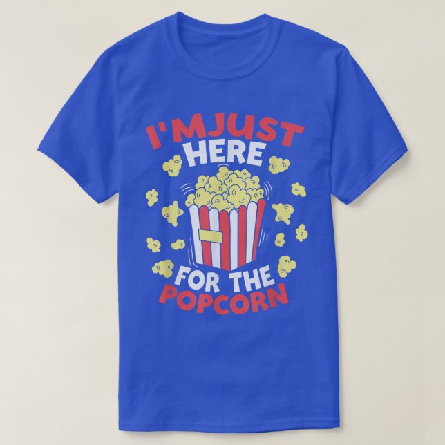 Popcorn Movie Watching Night  T-Shirt (Design Front)
