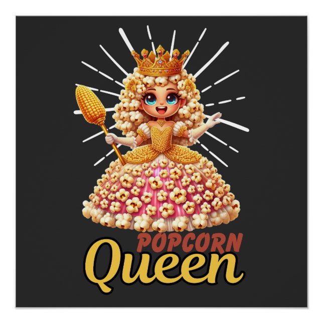 Popcorn Party | Tank Top | Popcorn queen Shirt Poster (Front)