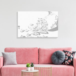 Popcorn Pencil Drawing by Sara Motolanez Canvas Print