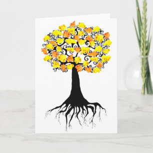 Popcorn Popping on the Apricot Tree Card
