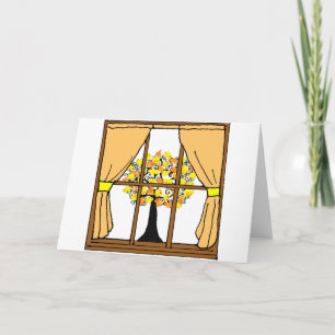 Popcorn Popping on the Apricot Tree Card