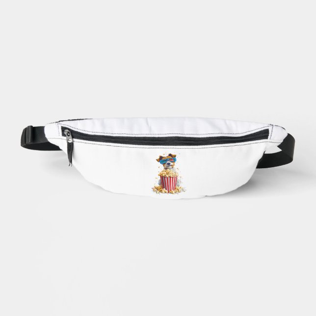 Popcorn Pup � Movie Night Dog Fanny Pack (Front)