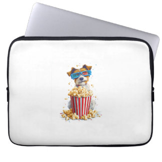 Popcorn Pup � Movie Night Dog Laptop Sleeve