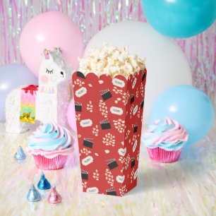 Popcorn Retro Movie Cinema Favor Box