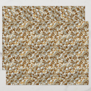Popcorn Seamless Pattern Scrapbook Paper