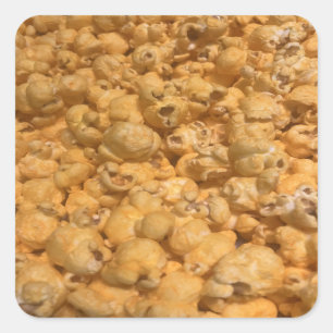 Popcorn Square Sticker