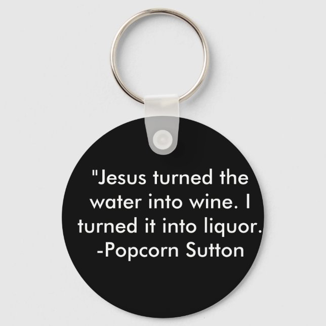 Popcorn Sutton Keychain (Front)