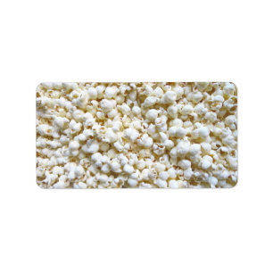 Popcorn Texture Photography Label