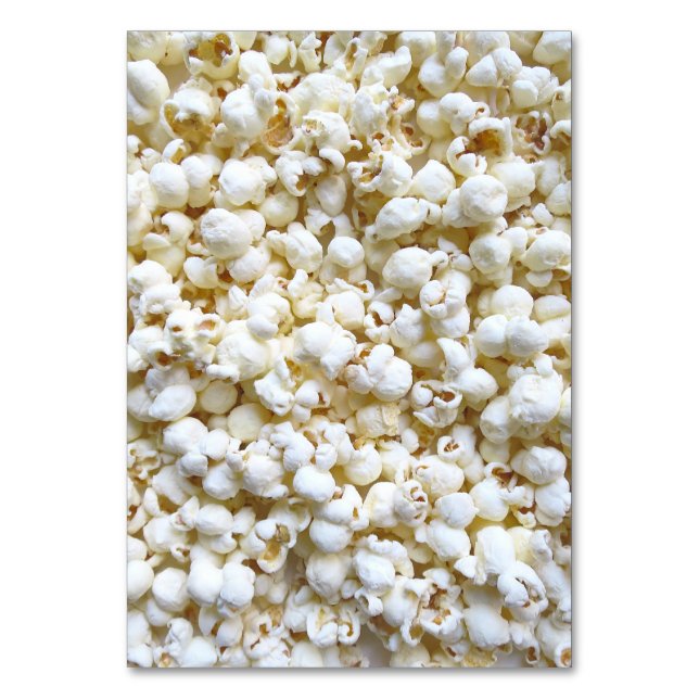 Popcorn Texture Photography Table Number (Front)