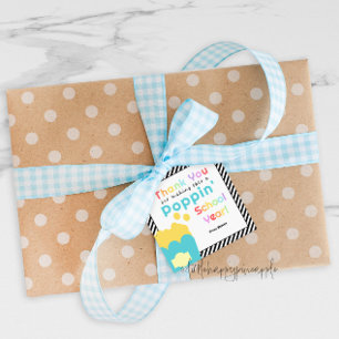Popcorn Theme Teacher End of Year Thank You Favour Tags