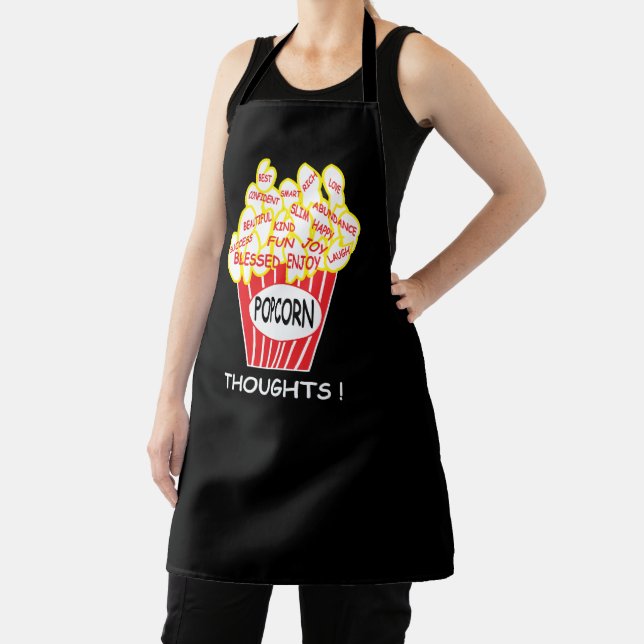 Popcorn Thoughts Positive Mindset Apron (Insitu)