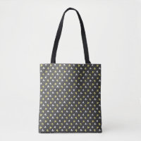 Popcorn Tote Bag (Dark Grey & Butter Yellow)