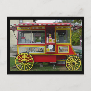 Popcorn Wagon Postcard
