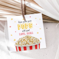 Popcorn Welcome Back to School Square Favour Tags