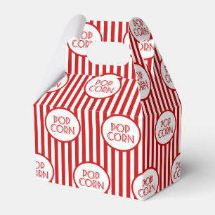 Popcorn word art party fun favour box