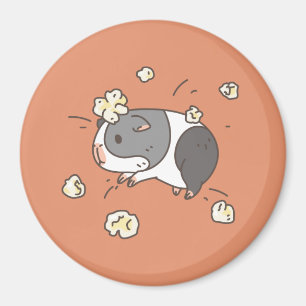 Popcorning Guinea pig Magnet